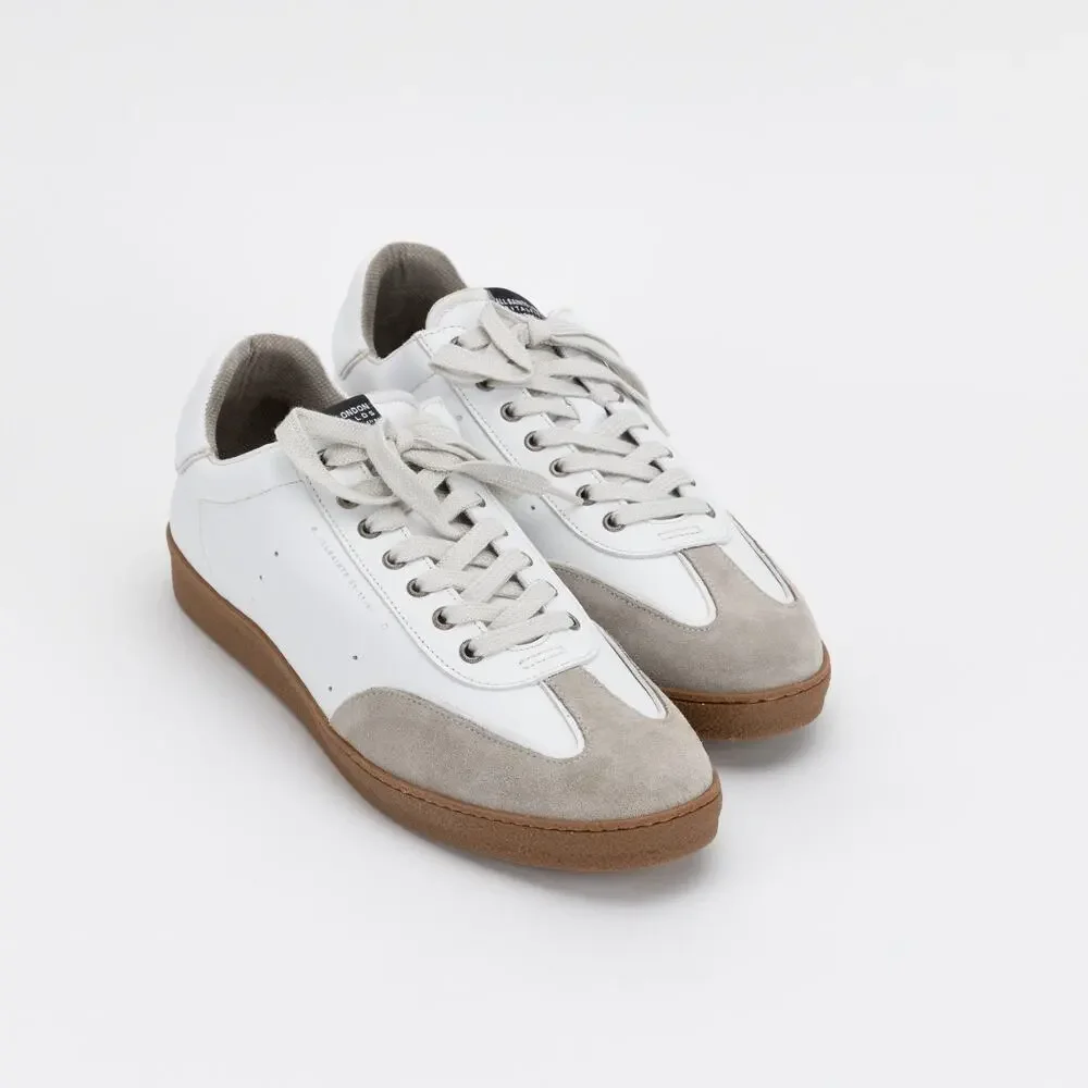 Allsaints Men Leo Low Top Sneaker White/Gum Size 12US/45EU